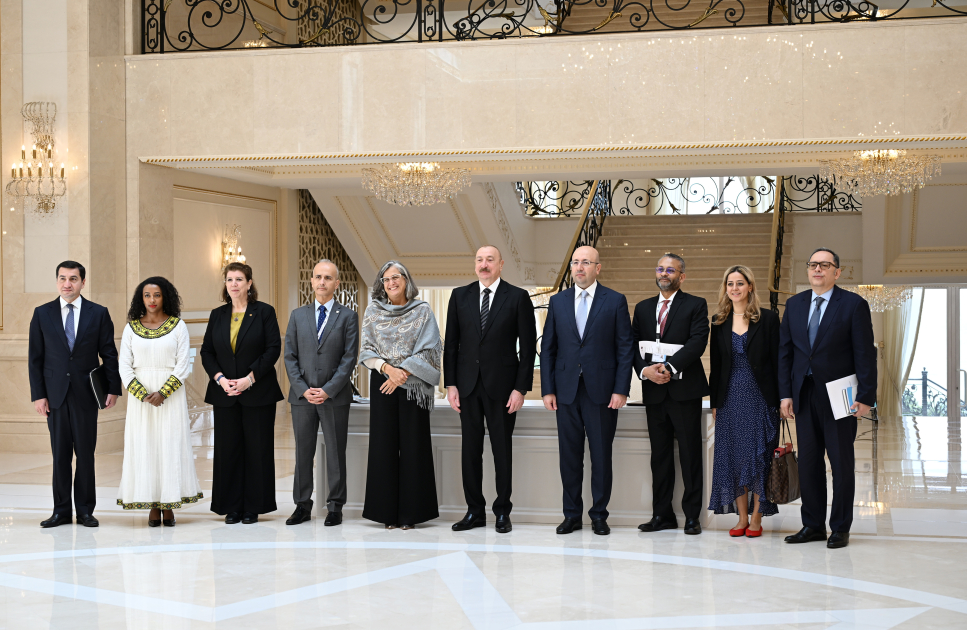 Prezident İlham Əliyev BMT-nin Məskunlaşma Proqramının icraçı direktorunu qəbul edib (FOTO)