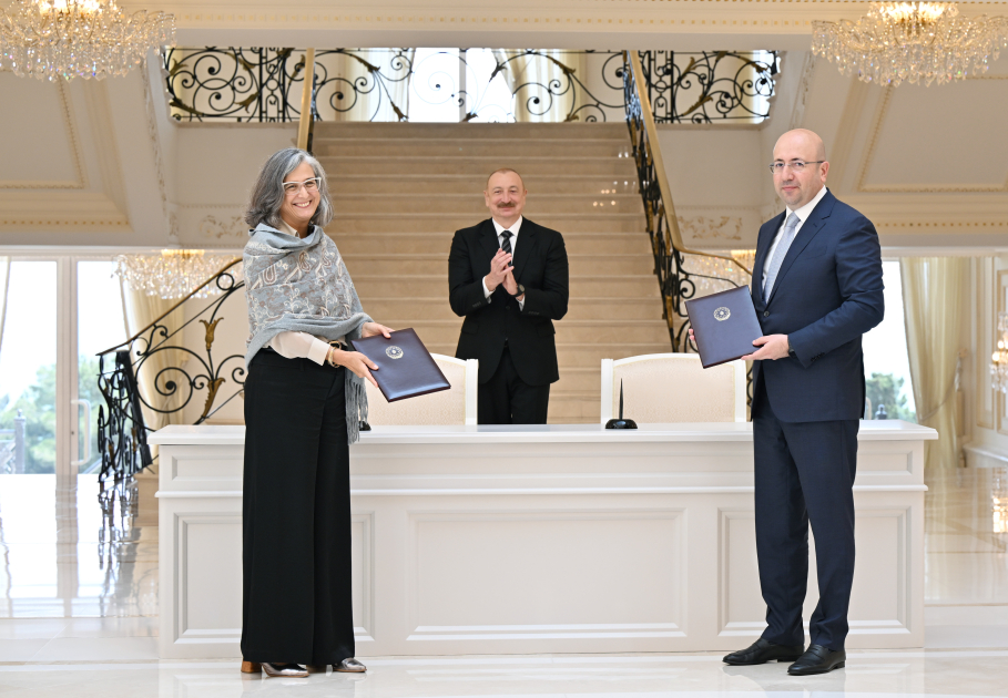 Prezident İlham Əliyev BMT-nin Məskunlaşma Proqramının icraçı direktorunu qəbul edib (FOTO)