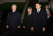 Özbəkistan Prezidenti Şavkat Mirziyoyev Azərbaycana səfərə gəlib (FOTO)
