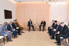 Prezident İlham Əliyev Esvatini Kralının başçılıq etdiyi nümayəndə heyəti ilə görüşüb (FOTO)