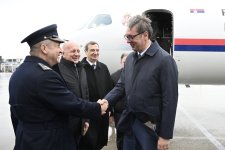 Serbiya Prezidenti Azərbaycana səfərə gəlib (FOTO)