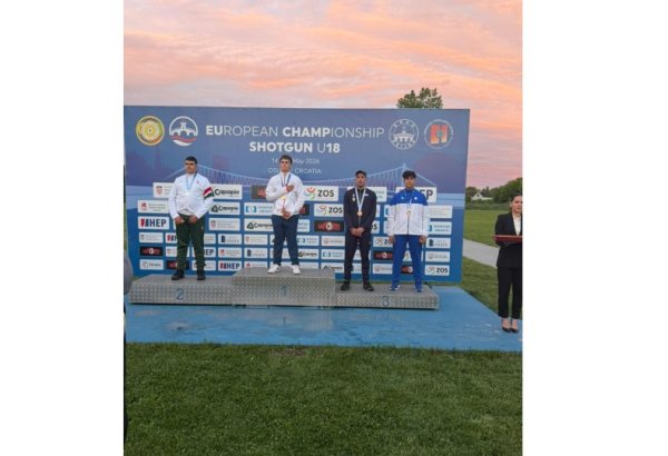 Azərbaycan atıcısı Avropa çempionatında bürünc medalını qazanıb (FOTO)