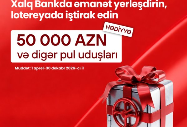 Xalq Bankda hədiyyəli “Əmanət” lotereyası davam edir