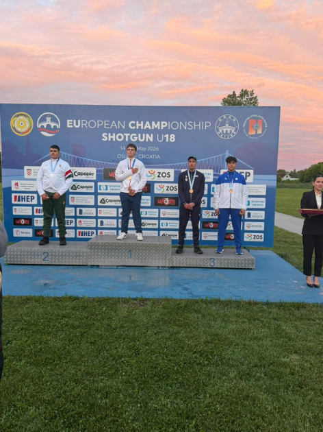 Azərbaycan atıcısı Avropa çempionatında bürünc medalını qazanıb (FOTO)