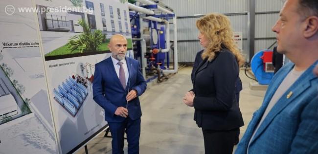 İliyana Yotova Bolqarıstan investisiyası hesabına tikilmiş Azərbaycan zavoduna baş çəkib (FOTO)