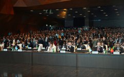 Prezident İlham Əliyev və Birinci xanım Mehriban Əliyeva Ümumdünya Şəhərsalma Forumunun 13-cü Sessiyasının açılış mərasimində iştirak ediblər (FOTO/VİDEO)