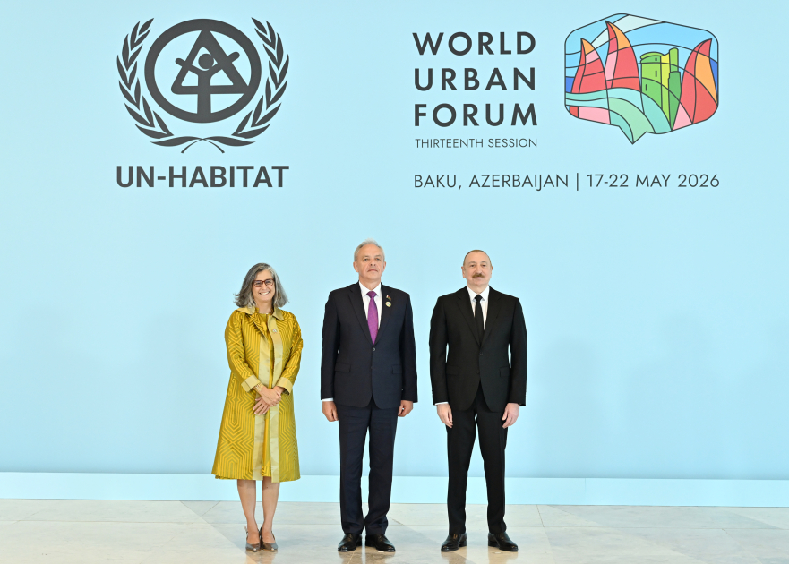 Prezident İlham Əliyev Ümumdünya Şəhərsalma Forumunun 13-cü Sessiyasının açılış mərasimində iştirak edir (CANLI YAYIM/FOTO)