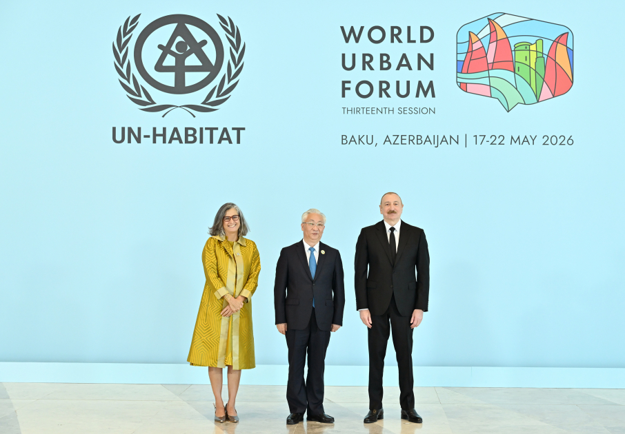 Prezident İlham Əliyev Ümumdünya Şəhərsalma Forumunun 13-cü Sessiyasının açılış mərasimində iştirak edir (CANLI YAYIM/FOTO)