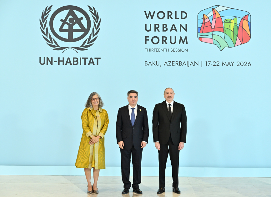 Prezident İlham Əliyev Ümumdünya Şəhərsalma Forumunun 13-cü Sessiyasının açılış mərasimində iştirak edir (CANLI YAYIM/FOTO)