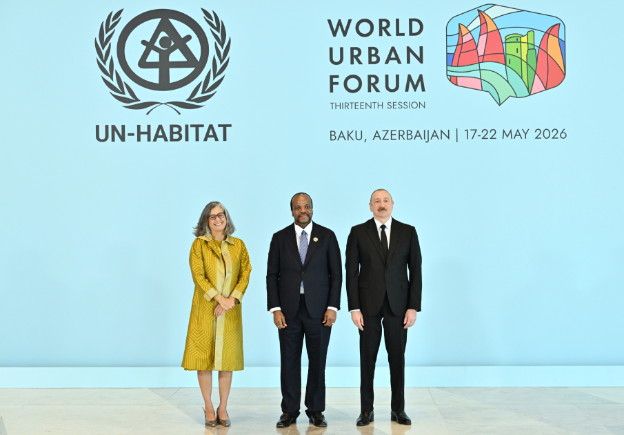 Prezident İlham Əliyev Ümumdünya Şəhərsalma Forumunun 13-cü Sessiyasının açılış mərasimində iştirak edir (CANLI YAYIM/FOTO)