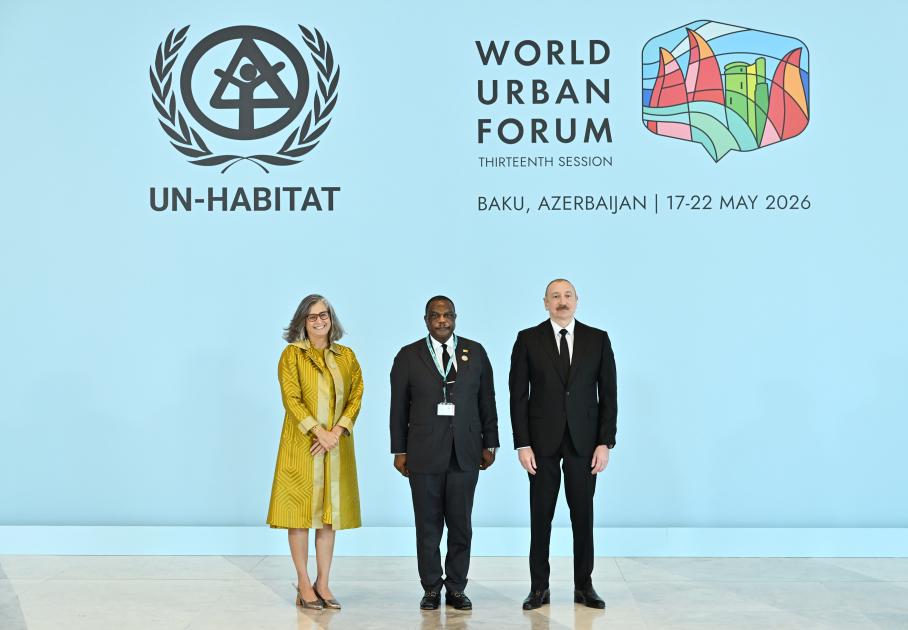 Prezident İlham Əliyev Ümumdünya Şəhərsalma Forumunun 13-cü Sessiyasının açılış mərasimində iştirak edir (CANLI YAYIM/FOTO)