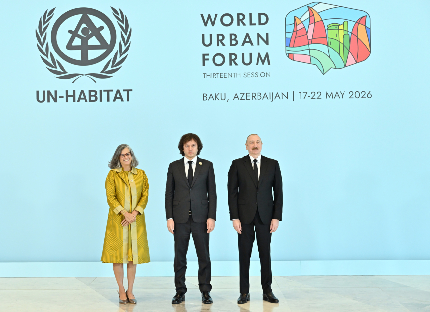 Prezident İlham Əliyev Ümumdünya Şəhərsalma Forumunun 13-cü Sessiyasının açılış mərasimində iştirak edir (CANLI YAYIM/FOTO)