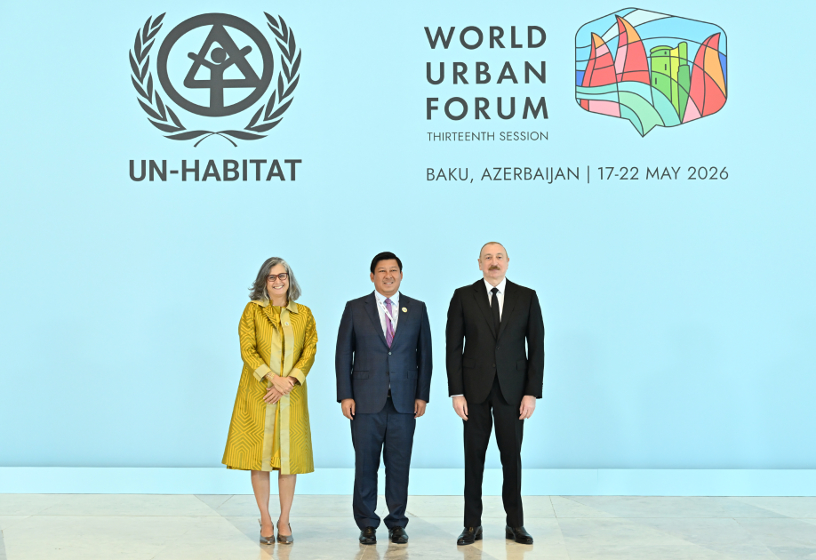 Prezident İlham Əliyev Ümumdünya Şəhərsalma Forumunun 13-cü Sessiyasının açılış mərasimində iştirak edir (CANLI YAYIM/FOTO)