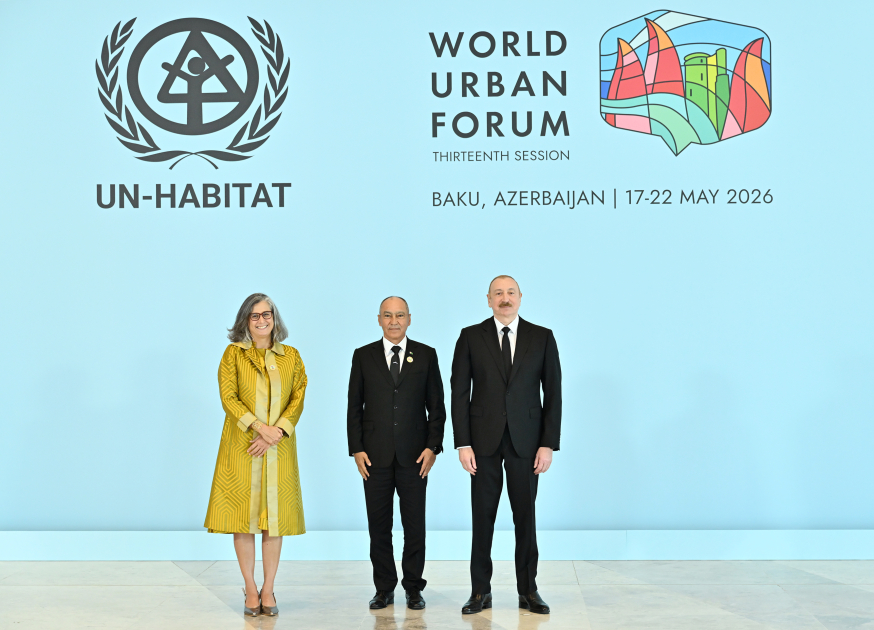 Prezident İlham Əliyev Ümumdünya Şəhərsalma Forumunun 13-cü Sessiyasının açılış mərasimində iştirak edir (CANLI YAYIM/FOTO)