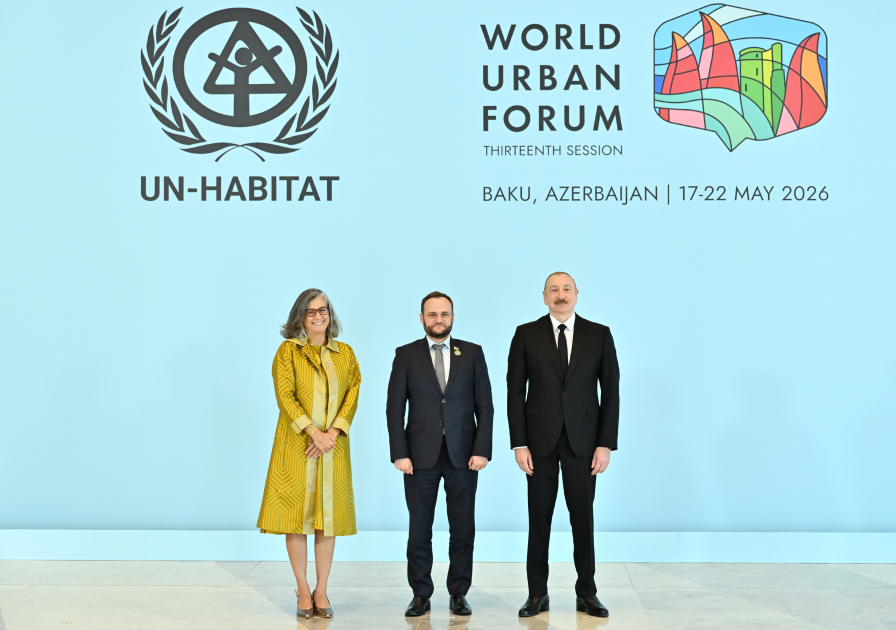 Prezident İlham Əliyev Ümumdünya Şəhərsalma Forumunun 13-cü Sessiyasının açılış mərasimində iştirak edir (CANLI YAYIM/FOTO)