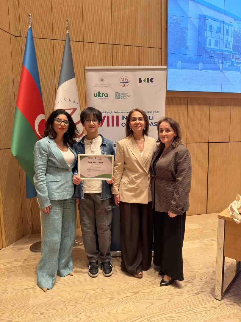 ADA Universitetində VIII Respublika İngilis Dili Olimpiadasının Qalibləri Mükafatlandırılıb (FOTO)