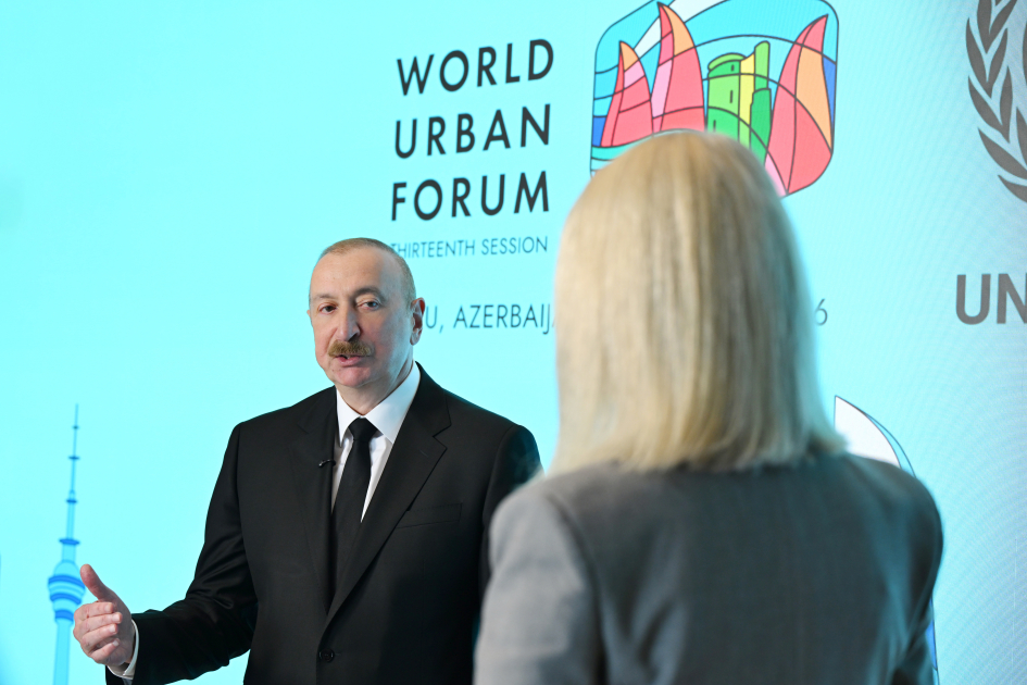 Prezident İlham Əliyev “Euronews” televiziyasına müsahibə verib (FOTO/VİDEO)