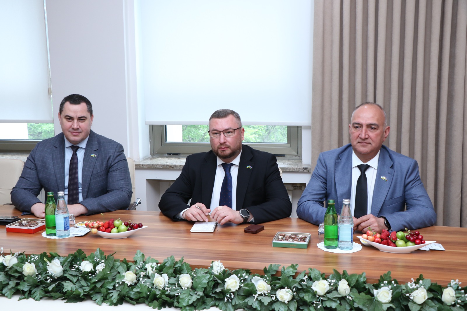 WUF13 çərçivəsində ölkəmizə səfər edən Kiyev Milli İnşaat və Memarlıq Universitetinin nümayəndə heyəti AzMİU-da olub (FOTO)