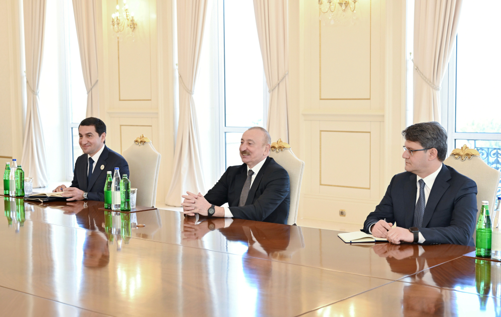 Prezident İlham Əliyev Slovakiya Baş nazirinin müavinini qəbul edib (FOTO)