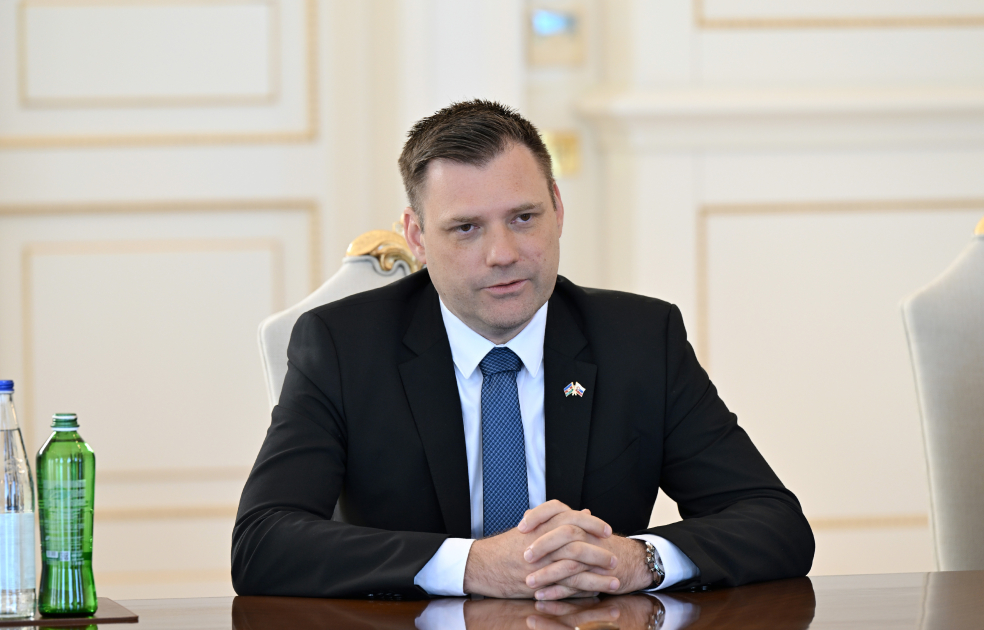 Prezident İlham Əliyev Slovakiya Baş nazirinin müavinini qəbul edib (FOTO)