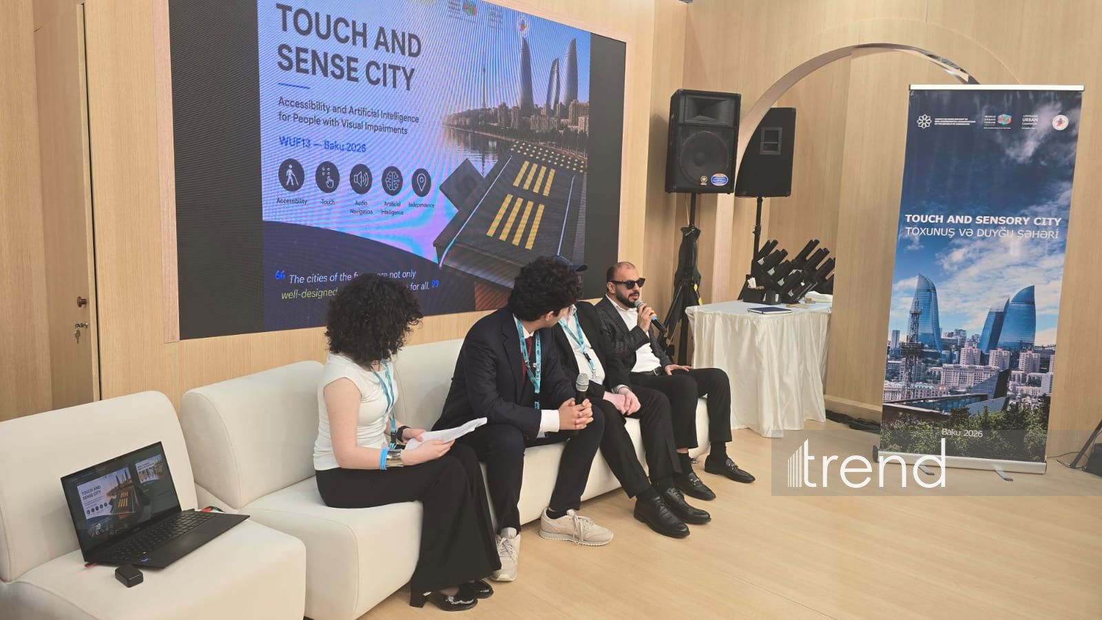 WUF13 çərçivəsində "Toxunuş və hisslər şəhəri" adlı tədbir keçirilib (FOTO)