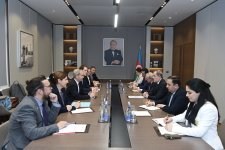 Ceyhun Bayramov Olaf Skuqun rəhbərlik etdiyi nümayəndə heyətini qəbul edib (FOTO)