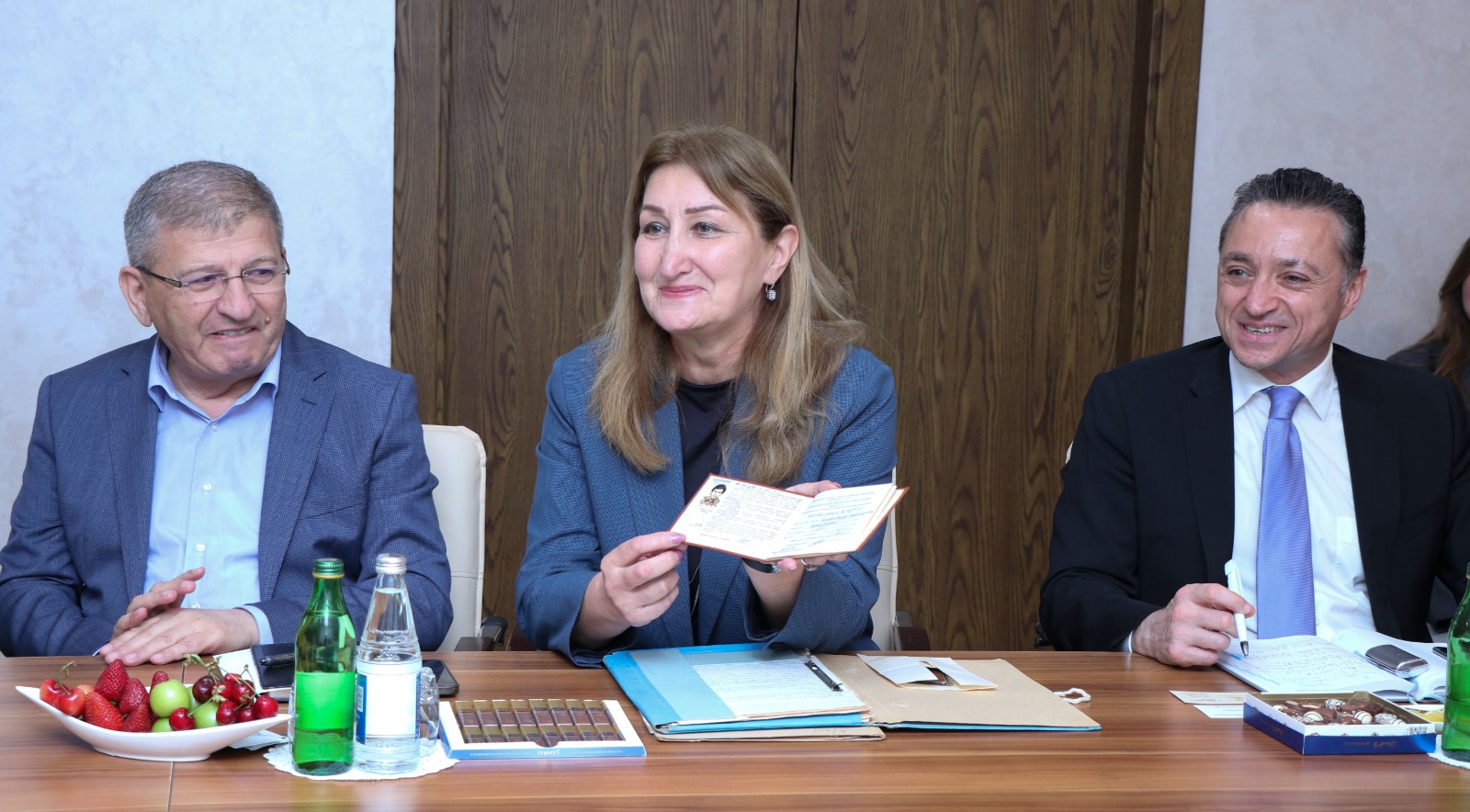 Fələstinin yerli özünüidarəetmə naziri, AzMİU məzunu Sami Hijjawi doğma universitetində (FOTO)