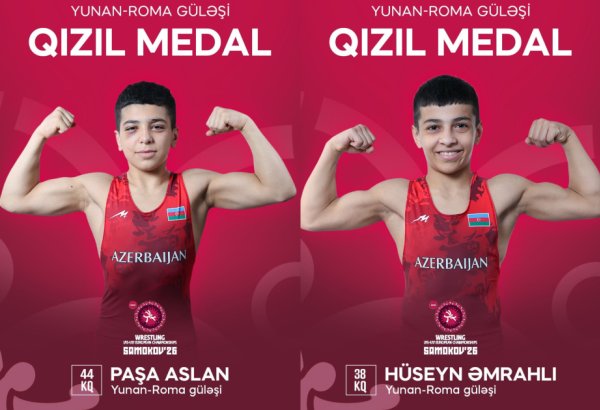 Azərbaycanın iki yunan-Roma güləşçisi Avropa çempionu olub