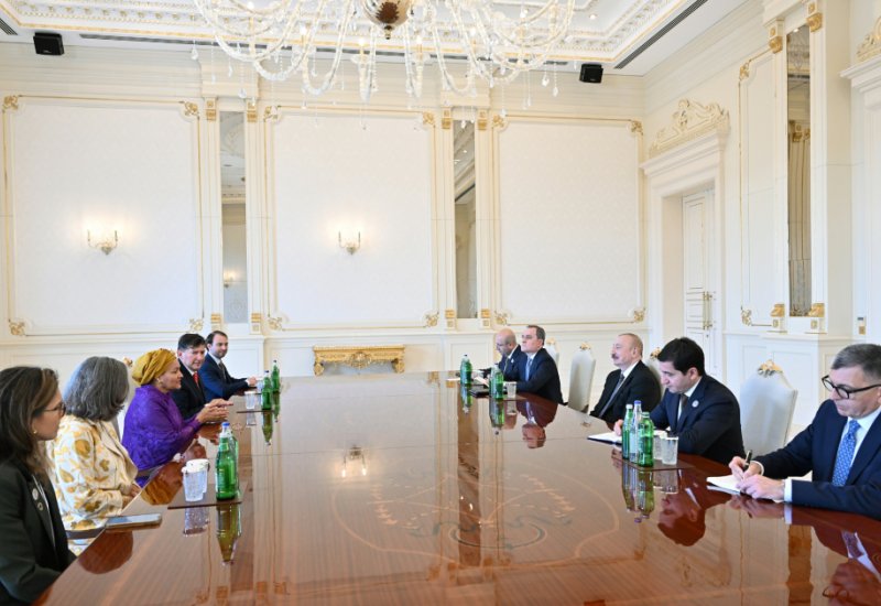 Prezident İlham Əliyev BMT Baş katibinin müavinini qəbul edib (FOTO/VİDEO)