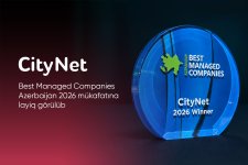 CityNet Best Managed Companies Azerbaijan 2026 mükafatına layiq görülüb (FOTO)