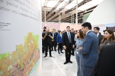 Heydər Əliyev Fondunun vitse-prezidenti Leyla Əliyeva və Bakı Media Mərkəzinin rəhbəri Arzu Əliyeva "Urban Expo" sərgisi ilə tanış olublar (FOTO)