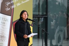Heydər Əliyev Mərkəzində perulu rəssamın fərdi sərgisinin açılışı olub (FOTO)