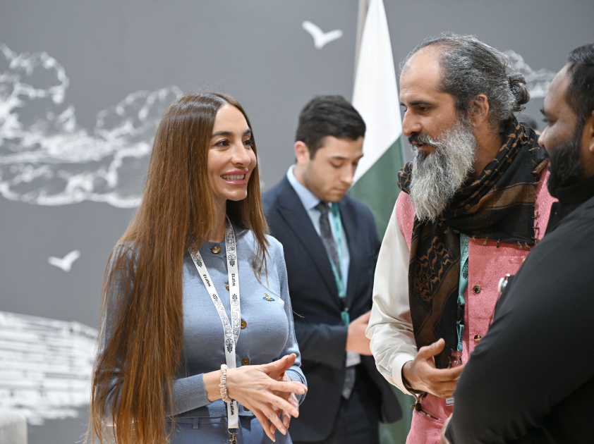 Heydər Əliyev Fondunun vitse-prezidenti Leyla Əliyeva və Bakı Media Mərkəzinin rəhbəri Arzu Əliyeva "Urban Expo" sərgisi ilə tanış olublar (FOTO)