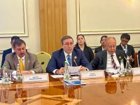 Səfir Qismət Gözəlov Türkmənistanda “WUF13” tədbirinin əhəmiyyətindən danışıb (FOTO)