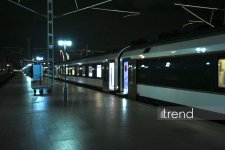 Bakı–Tbilisi–Bakı sərnişin qatarı yola düşdü (FOTO)
