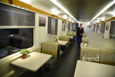 Bakı–Tbilisi–Bakı sərnişin qatarı yola düşdü (FOTO)