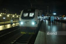 Bakı–Tbilisi–Bakı sərnişin qatarı yola düşdü (FOTO)