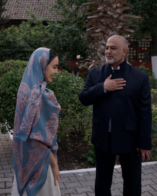 Leyla Əliyeva Masallıda Cümə məscidini ziyarət edib (FOTO)