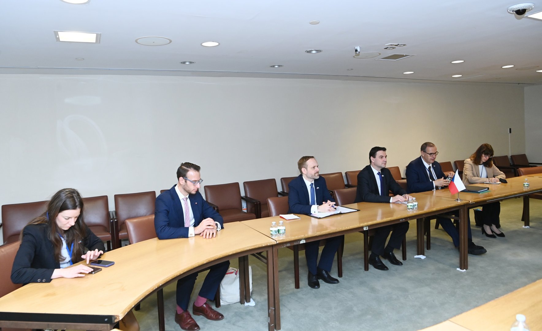Ceyhun Bayramov çexiyalı həmkarı ilə müzakirələr aparıb (FOTO)