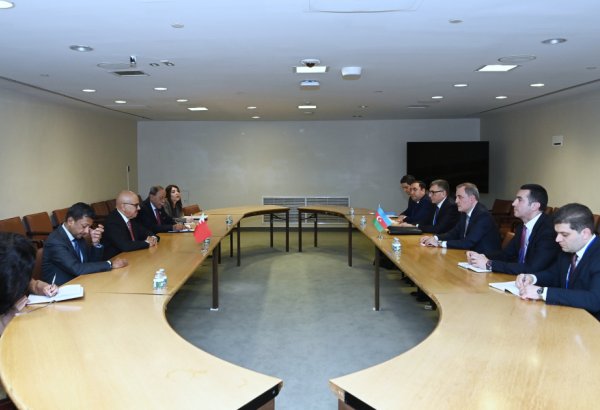 Ceyhun Bayramov Bəhreynli həmkarı ilə BMT çərçivəsində əməkdaşlığı müzakirə edib (FOTO)