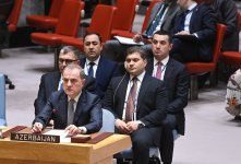 Ceyhun Bayramov BMT Təhlükəsizlik Şurasının debatında çıxış edib (FOTO)