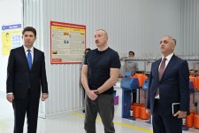 Prezident İlham Əliyev Xankəndidə iş əlcəkləri istehsalı müəssisəsinin açılışında iştirak edib (FOTO)