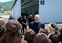 Prezident İlham Əliyev Xocalı şəhərində “Qarabağ Tekstil Evi” MMC-nin açılışında iştirak edib (FOTO)