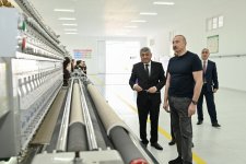 Prezident İlham Əliyev Xocalı şəhərində “Qarabağ Tekstil Evi” MMC-nin açılışında iştirak edib (FOTO)
