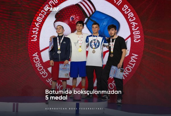 Azərbaycan boksçuları Gürcüstanda keçirilən turnirdə 5 medal qazanıblar