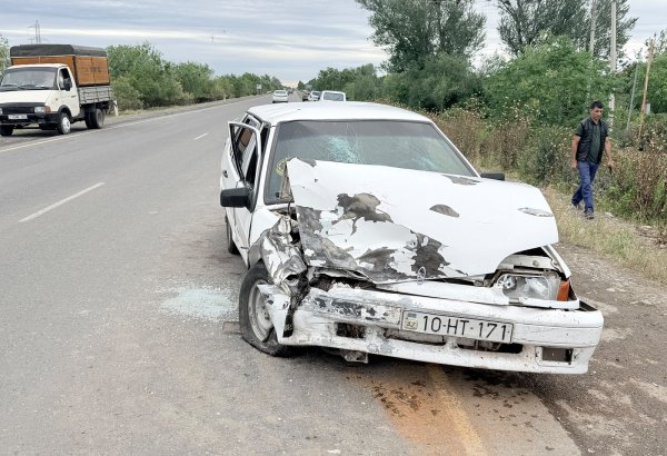 Bərdədə ağır qəza: 10 nəfər xəsarət aldı (FOTO)
