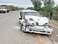 Bərdədə ağır qəza: 10 nəfər xəsarət aldı (FOTO)