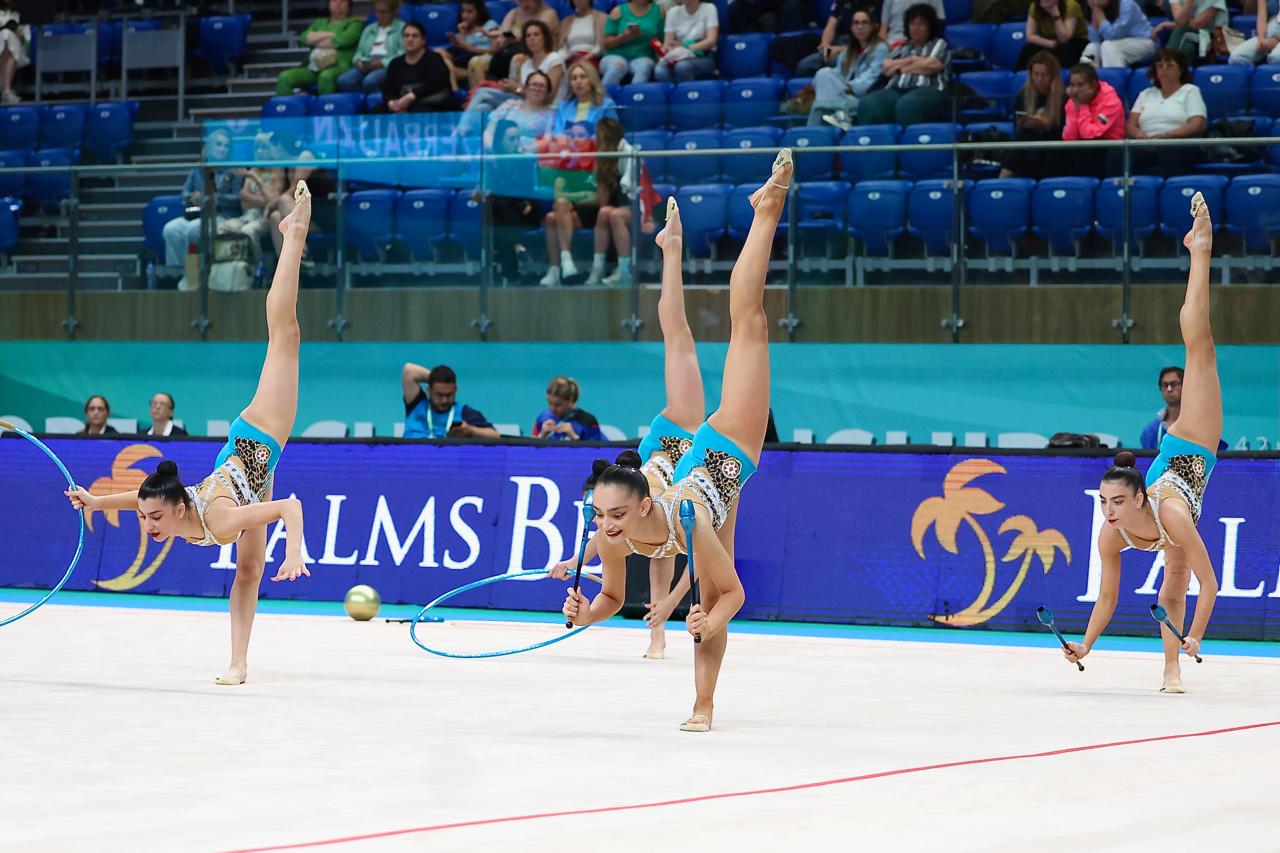 Azərbaycanın bədii gimnastları Bolqarıstanda Avropa Çempionatında iştirak ediblər (FOTO)