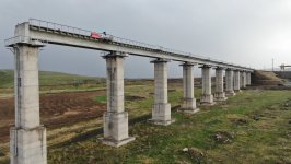 Bakı–Tbilisi–Qars dəmir yolu modernləşdirilmədən sonra istifadəyə verilir (FOTO)