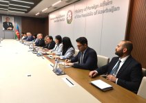 Ceyhun Bayramov Kaleb Orrla Azərbaycan-ABŞ münasibətlərini müzakirə edib (FOTO)